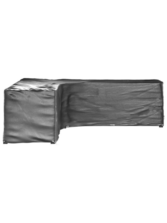 Plachty na zahradní nábytek tvar L 2 ks 20 oček 300x300x90 cm