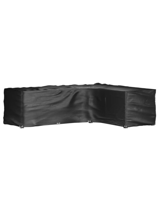 Plachty na zahradní nábytek tvar L 2 ks 18 oček 285x220x80 cm