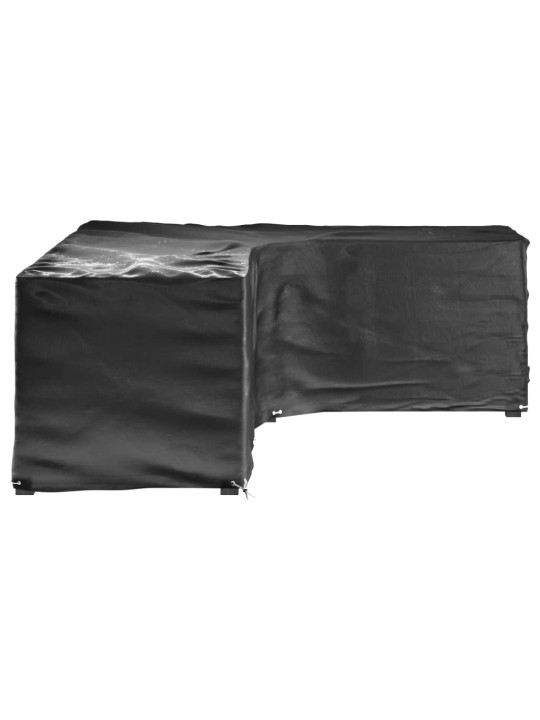 Plachty na zahradní nábytek tvar L 2 ks 18 oček 285x220x80 cm