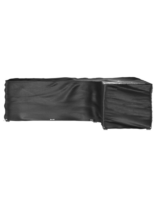 Plachty na zahradní nábytek tvar L 2 ks 18 oček 285x220x80 cm