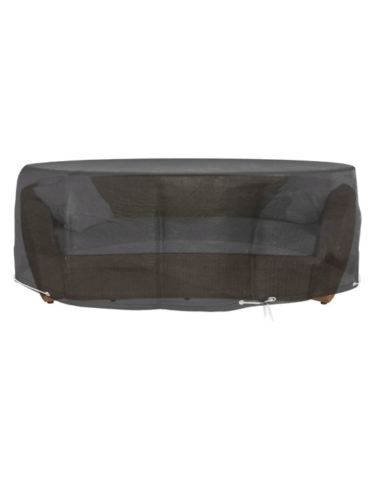 Plachty na zahradní nábytek 2 ks 10 oček Ø 236 x 67 cm kulaté