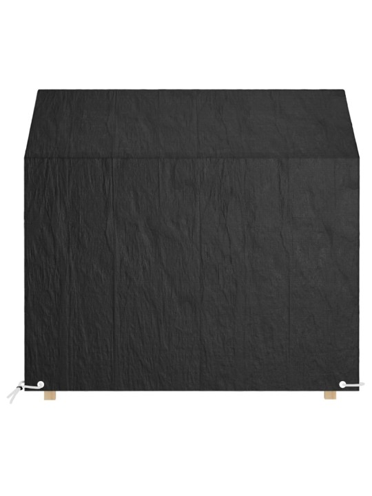 Plachty na zahradní lavice 2 ks 8 oček 130 x 70 x 70/88 cm PE