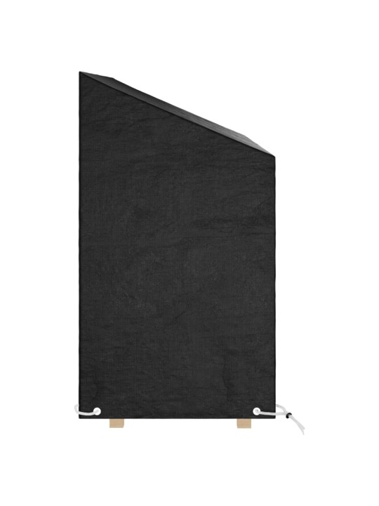 Plachty na zahradní lavice 2 ks 8 oček 160 x 70 x 70/88 cm PE
