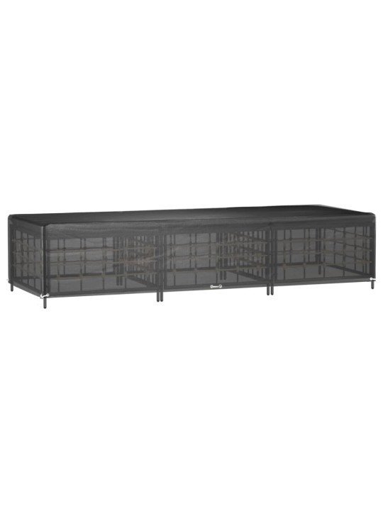 Plachty na zahradní lehátko 2 ks 12 oček 205 x 75 x 40 cm PE