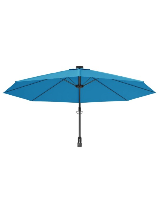 Nástěnný slunečník s LED Sea Blue 290 cm