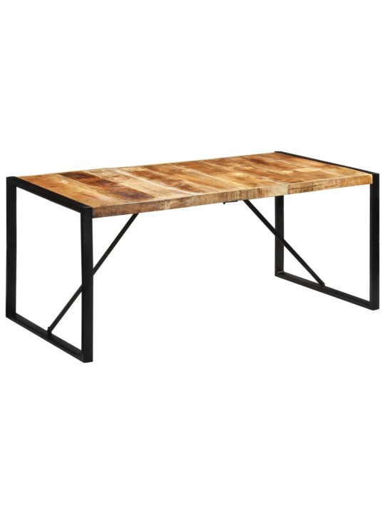 Jídelní stůl 175 x 90 x 76 cm masivní hrubé mangovníkové dřevo