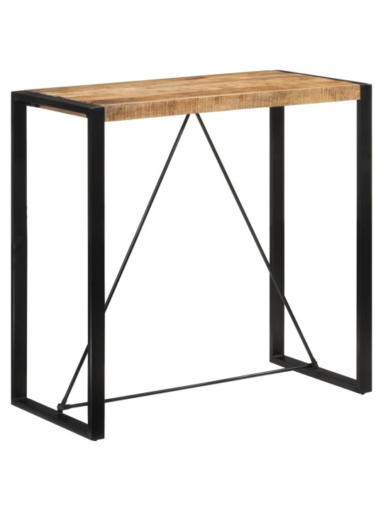 Barový stůl 110 x 55 x 110 cm masivní hrubé mangovníkové dřevo