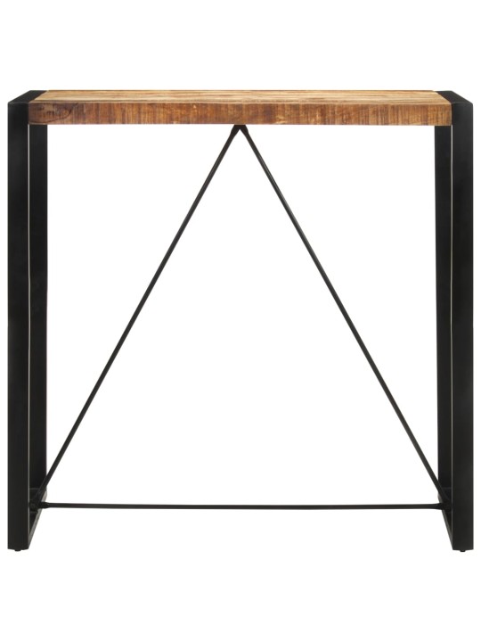 Barový stůl 110 x 55 x 110 cm masivní hrubé mangovníkové dřevo