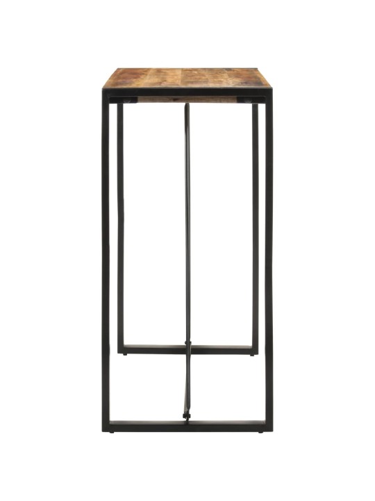 Barový stůl 110 x 55 x 110 cm masivní hrubé mangovníkové dřevo
