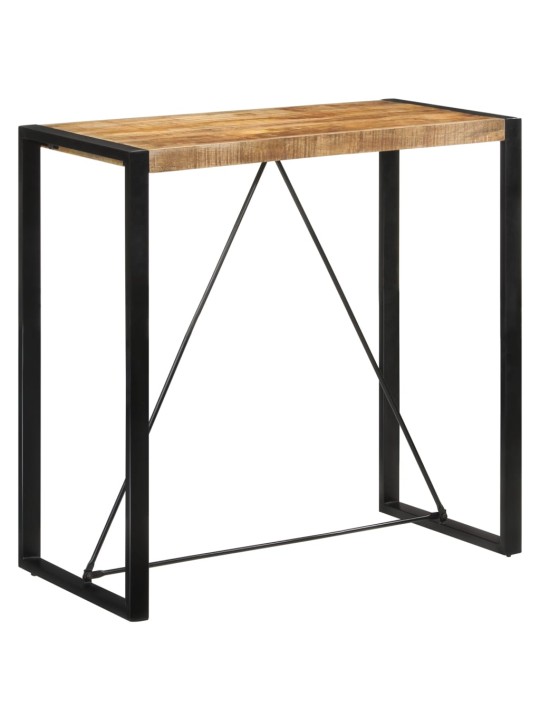 Barový stůl 110 x 55 x 110 cm masivní hrubé mangovníkové dřevo