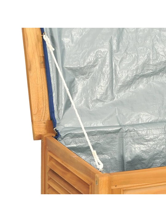 Zahradní úložný box s vložkou 90 x 50 x 58 cm masivní teak
