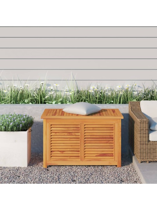 Zahradní úložný box s vložkou 90 x 50 x 58 cm masivní teak