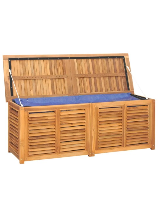 Zahradní úložný box s vložkou 150 x 50 x 55 cm masivní teak