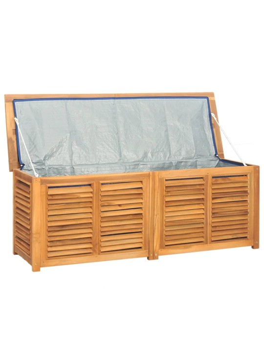 Zahradní úložný box s vložkou 150 x 50 x 55 cm masivní teak