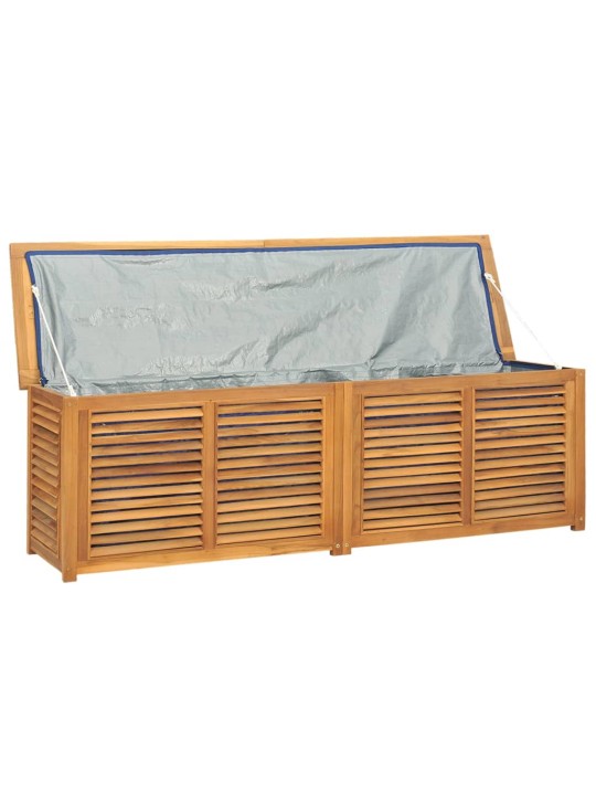 Zahradní úložný box s vložkou 175 x 50 x 55 cm masivní teak