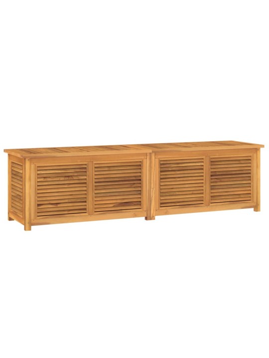Zahradní úložný box s vložkou 200 x 50 x 55 cm masivní teak