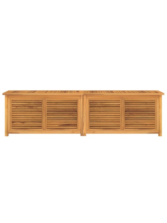 Zahradní úložný box s vložkou 200 x 50 x 55 cm masivní teak