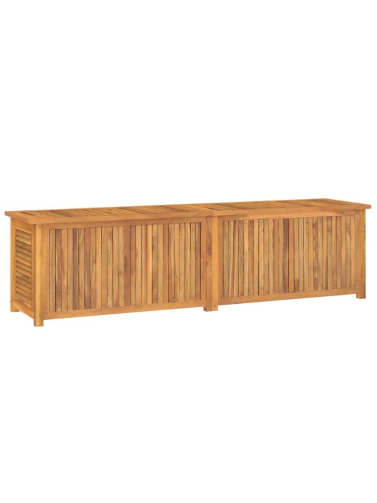 Zahradní úložný box s vložkou 200 x 50 x 55 cm masivní teak