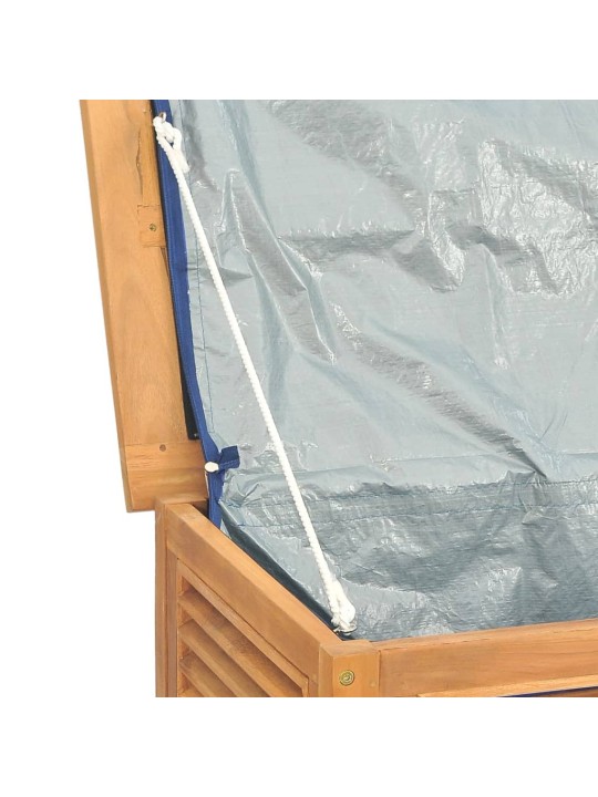 Zahradní úložný box s vložkou 200 x 50 x 55 cm masivní teak
