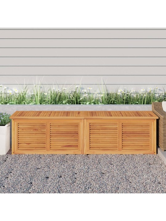 Zahradní úložný box s vložkou 200 x 50 x 55 cm masivní teak