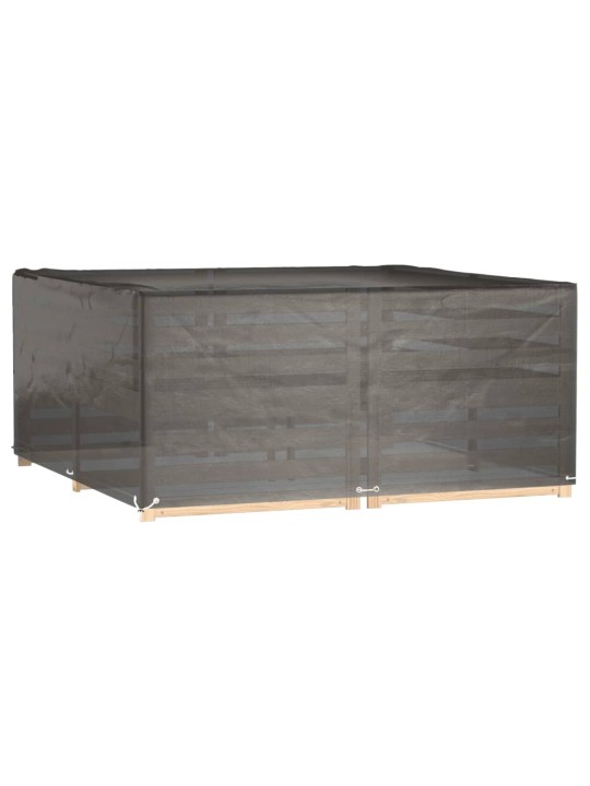 Plachta na zahradní nábytek se 16 očky 205x205x90 cm čtvercová