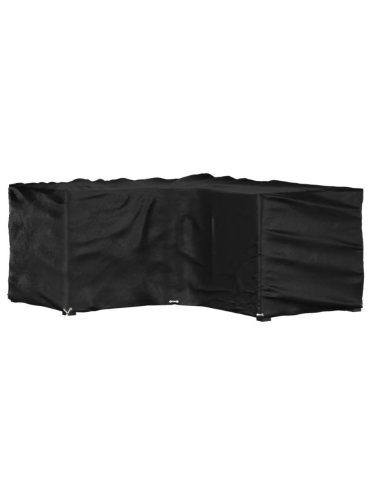 Plachta na zahradní nábytek tvar L 12 oček 185 x 185 x 90 cm