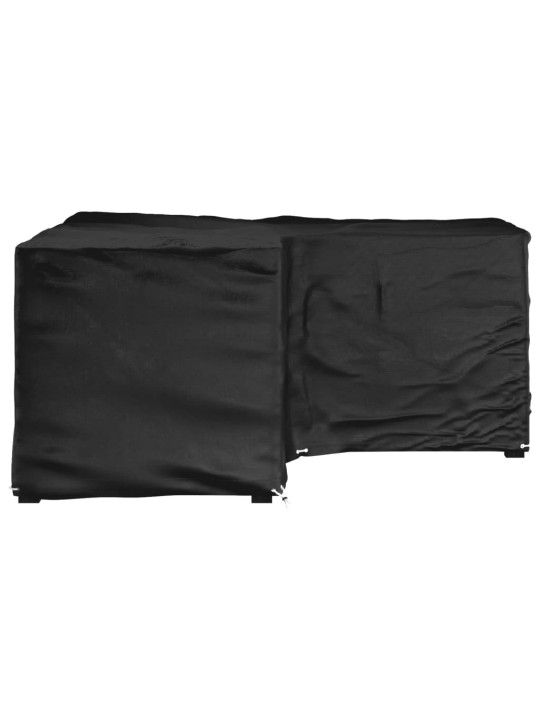 Plachta na zahradní nábytek tvar L 12 oček 185 x 185 x 90 cm