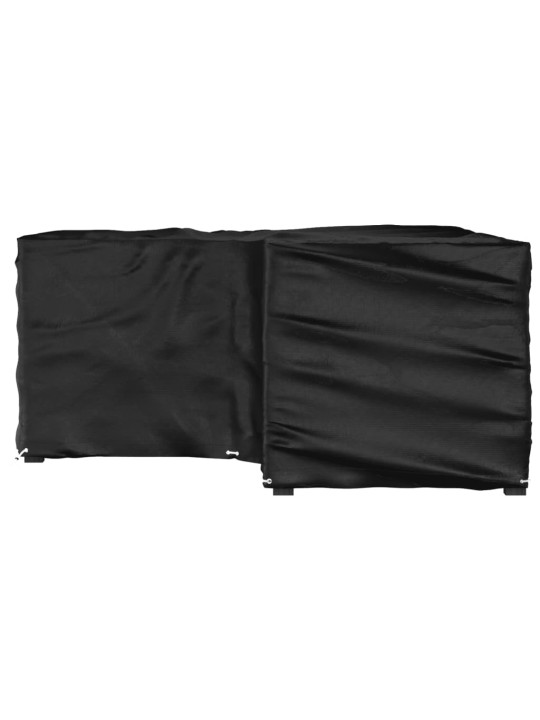 Plachta na zahradní nábytek tvar L 12 oček 185 x 185 x 90 cm
