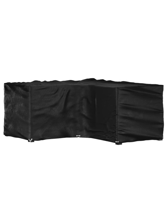 Plachta na zahradní nábytek tvar L 16 oček 215 x 215 x 90 cm