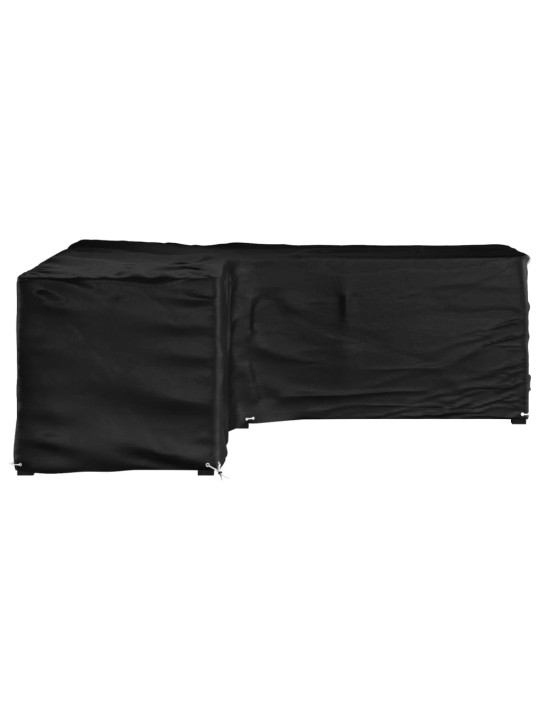Plachta na zahradní nábytek tvar L 16 oček 285 x 285 x 90 cm