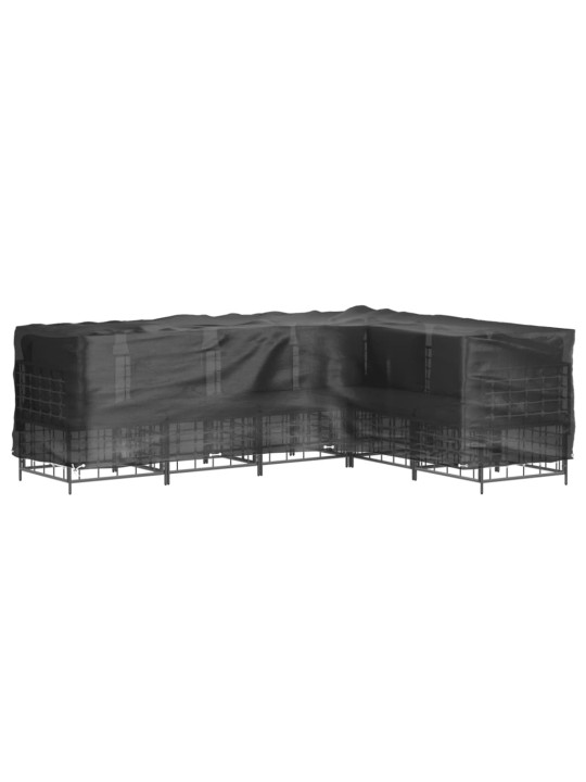Plachta na zahradní nábytek tvar L 16 oček 210 x 260 x 80 cm