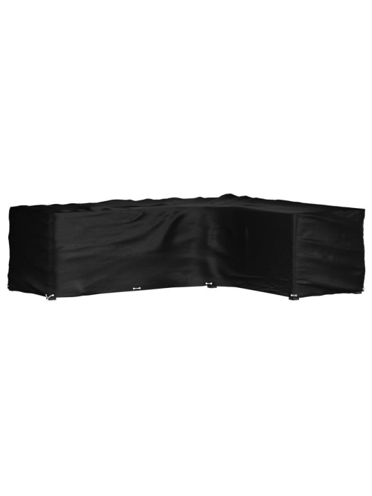 Plachta na zahradní nábytek tvar L 16 oček 260 x 210 x 80 cm