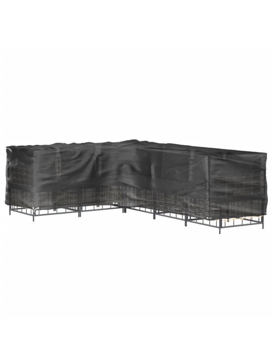 Plachta na zahradní nábytek tvar L 16 oček 260 x 210 x 80 cm