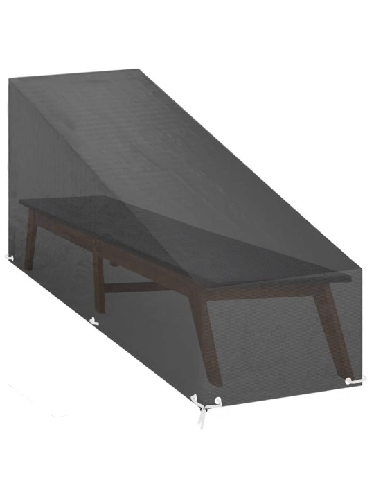 Plachta na zahradní lehátko s 12 očky 205 x 75 x 40/70 cm PE