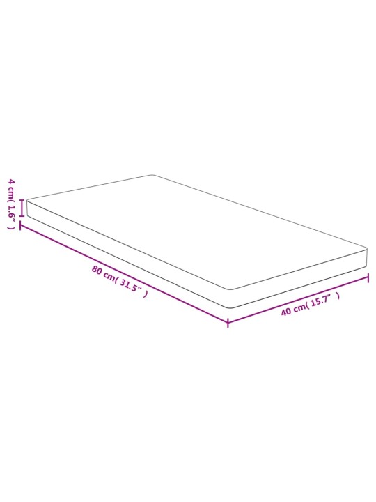 Stolní deska 40 x 80 x 4 cm bambus