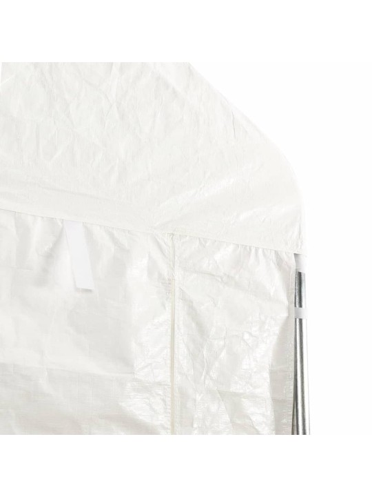 Altán se střechou bílý 13,38 x 2,28 x 2,69 m polyethylen