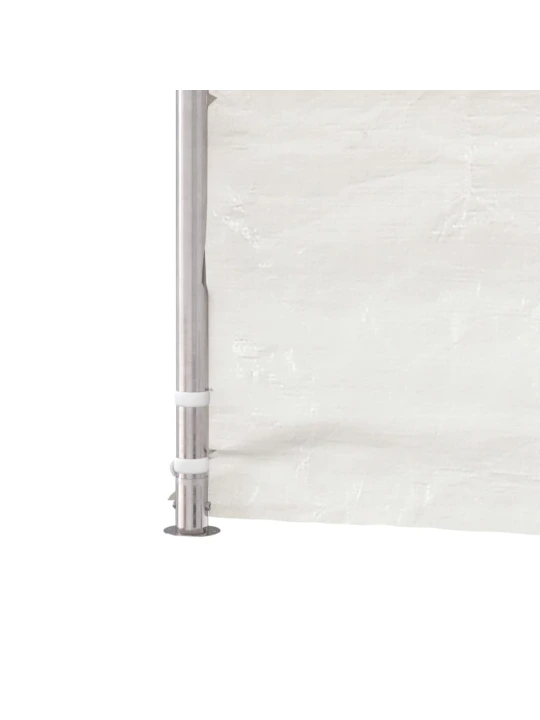 Altán se střechou bílý 15,61 x 2,28 x 2,69 m polyethylen