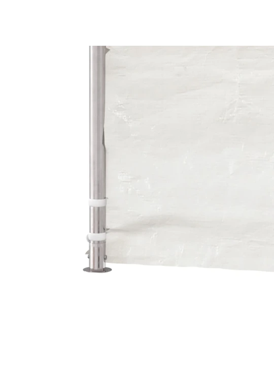 Altán se střechou bílý 8,92 x 4,08 x 3,22 m polyethylen