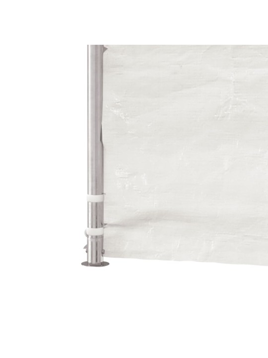 Altán se střechou bílý 11,15 x 4,08 x 3,22 m polyethylen