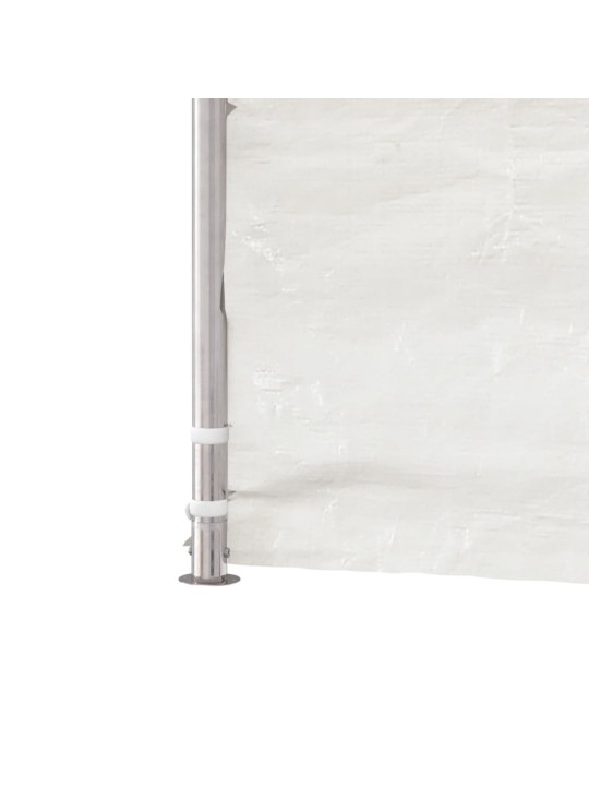 Altán se střechou bílý 20,07 x 4,08 x 3,22 m polyethylen