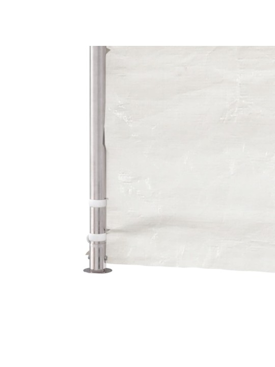Altán se střechou bílý 6,69 x 5,88 x 3,75 m polyethylen