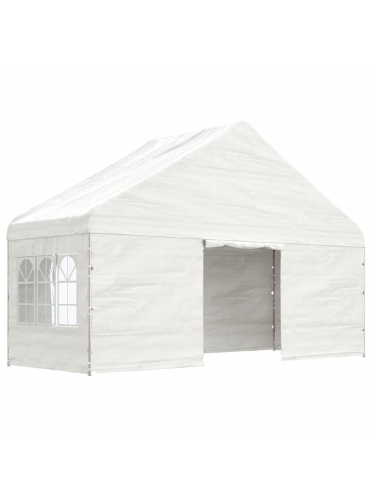 Altán se střechou bílý 11,15 x 5,88 x 3,75 m polyethylen