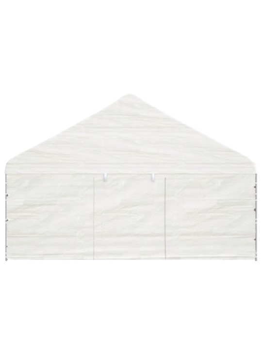 Altán se střechou bílý 11,15 x 5,88 x 3,75 m polyethylen