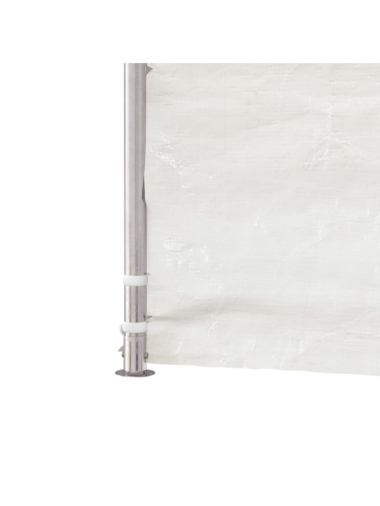 Altán se střechou bílý 20,07 x 5,88 x 3,75 m polyethylen