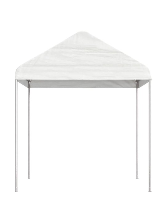 Altán se střechou bílý 6,69 x 2,28 x 2,69 m polyethylen