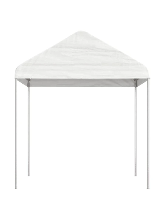 Altán se střechou bílý 11,15 x 2,28 x 2,69 m polyethylen