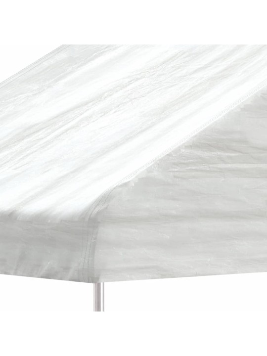 Altán se střechou bílý 11,15 x 2,28 x 2,69 m polyethylen