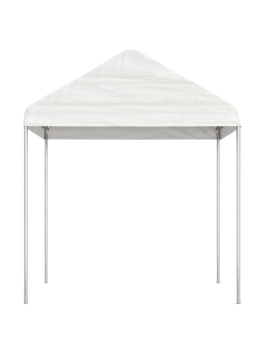 Altán se střechou bílý 15,61 x 2,28 x 2,69 m polyethylen