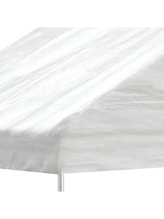 Altán se střechou bílý 6,69 x 4,08 x 3,22 m polyethylen