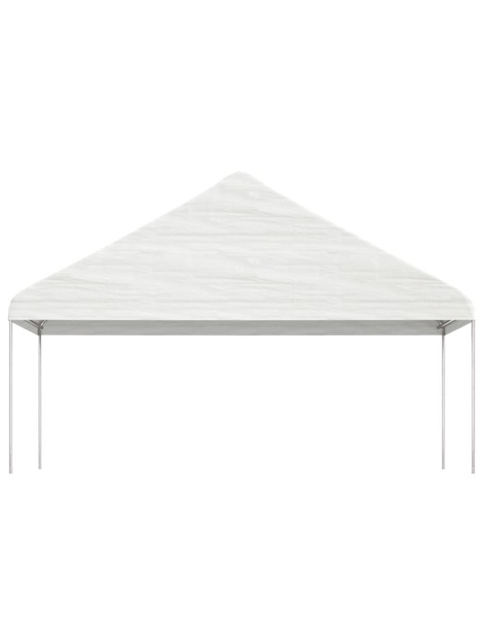 Altán se střechou bílý 8,92 x 5,88 x 3,75 m polyethylen